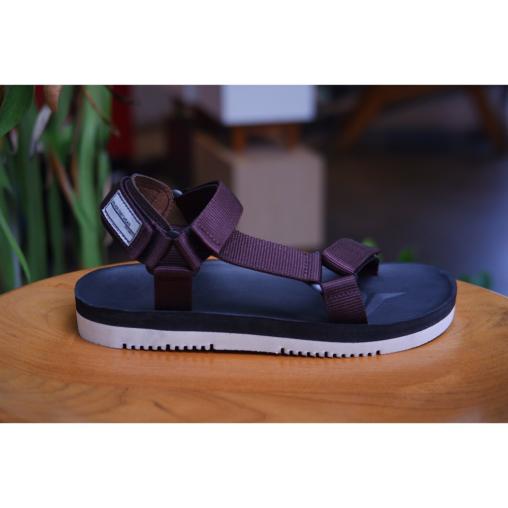 sandal pria wanita kasual volkerfootwear art marco blackbrown