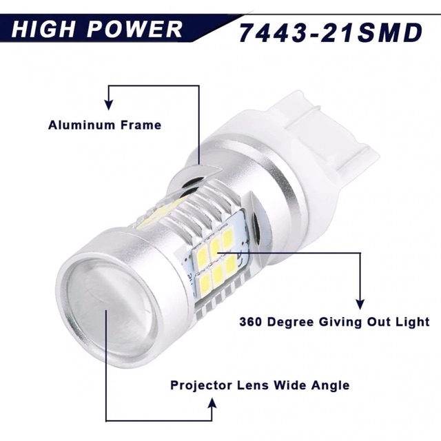 Lampu Rem T20 Strobo Lampu Stop T20 7443 21 Smd Kedip Flash R154