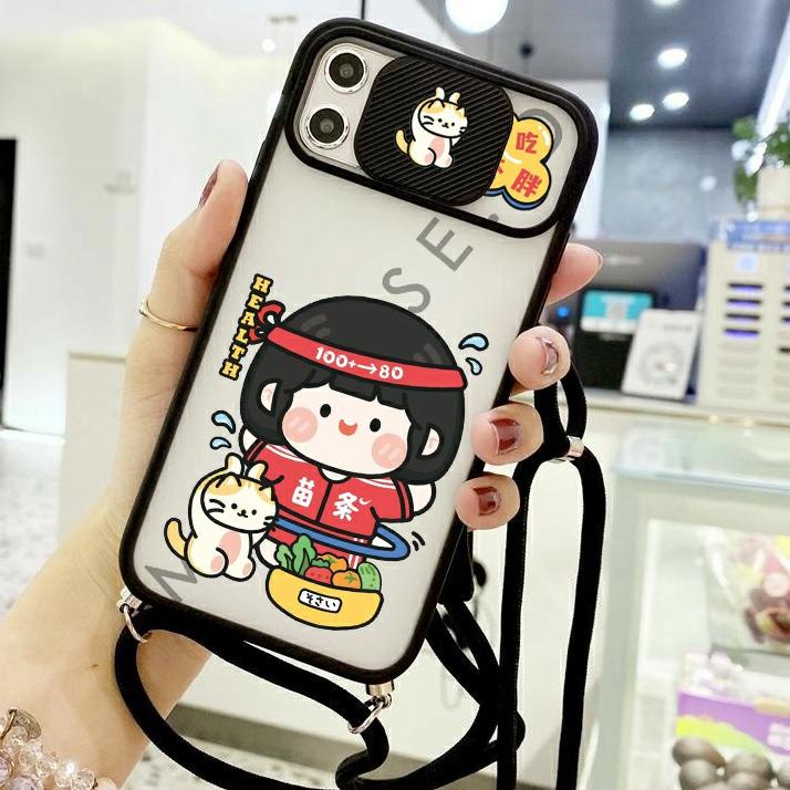 Paling Diminati! Case Slide Kamera + Tali [KG03] Infinix Hot 11 Play Hot 11 Hot 11s Infinix Note 8 H