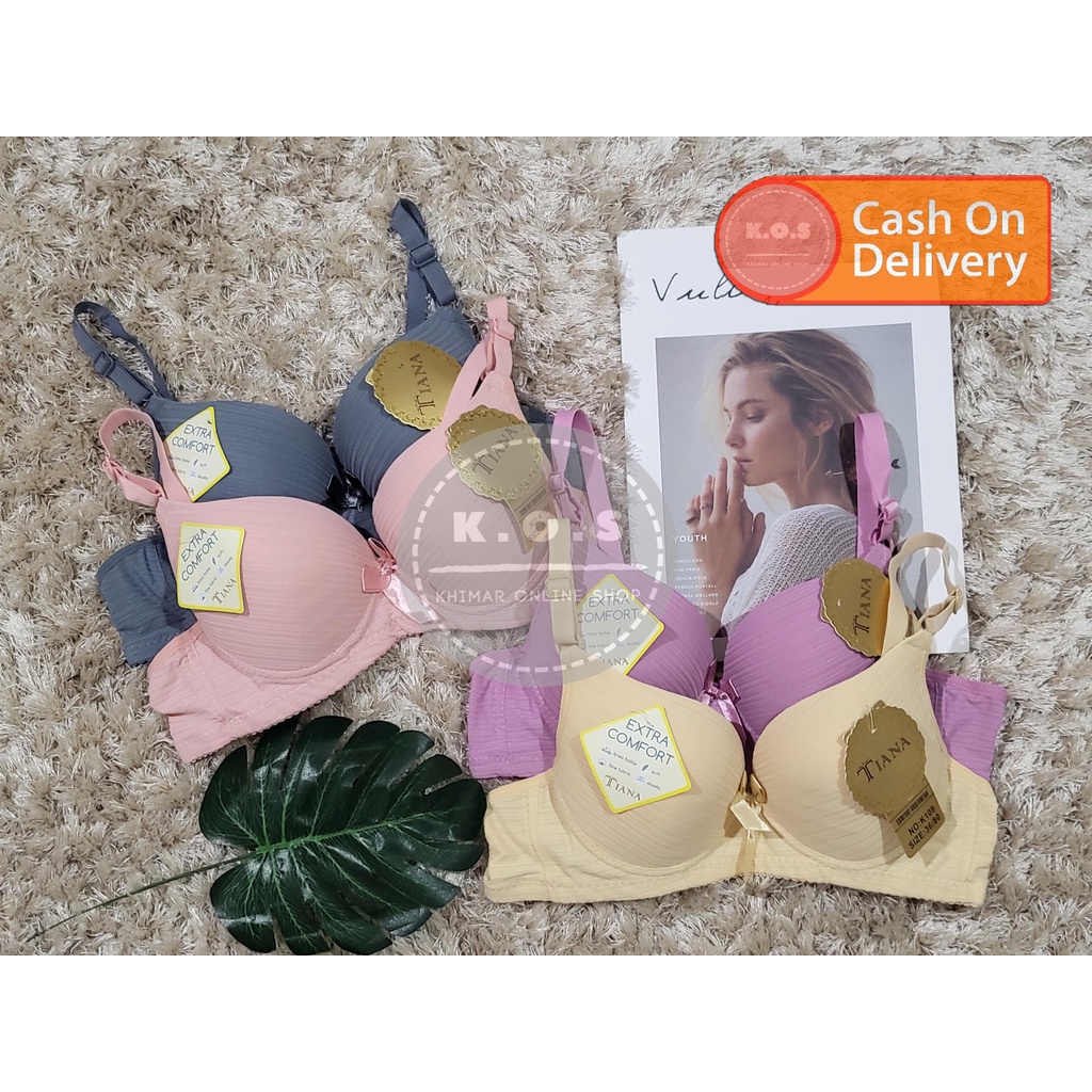 Bh Bra kawat motif salur busa size 34-40