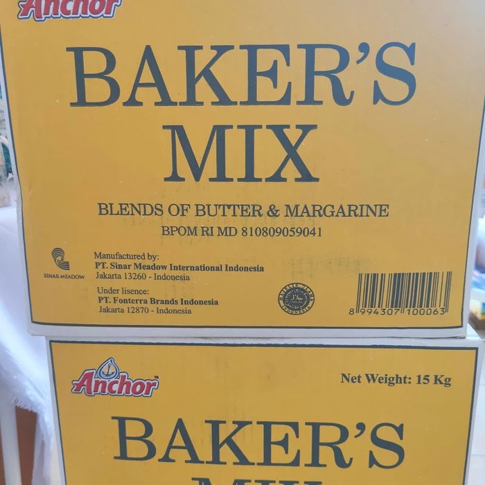 

ANCHOR Bakers Mix Baking Mix Butter and Margarine 1 Karton 15 Kg