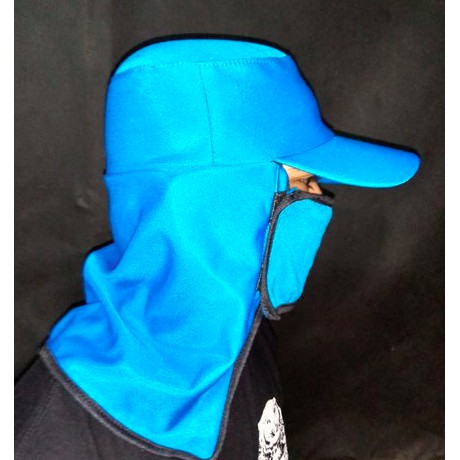 Topi Jepang / Topi Masker Jepang / Topi mancing / Topi Kerja Proyek / Topi Gunung Kualitas Premium-Jepang Biru Langit