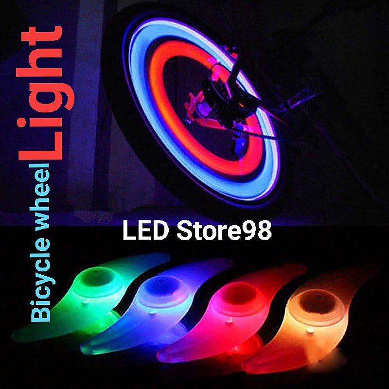 LAMPU BAN sepeda colour ful LED Bicycle wheel light 1 pcs LAMPU SEPEDA