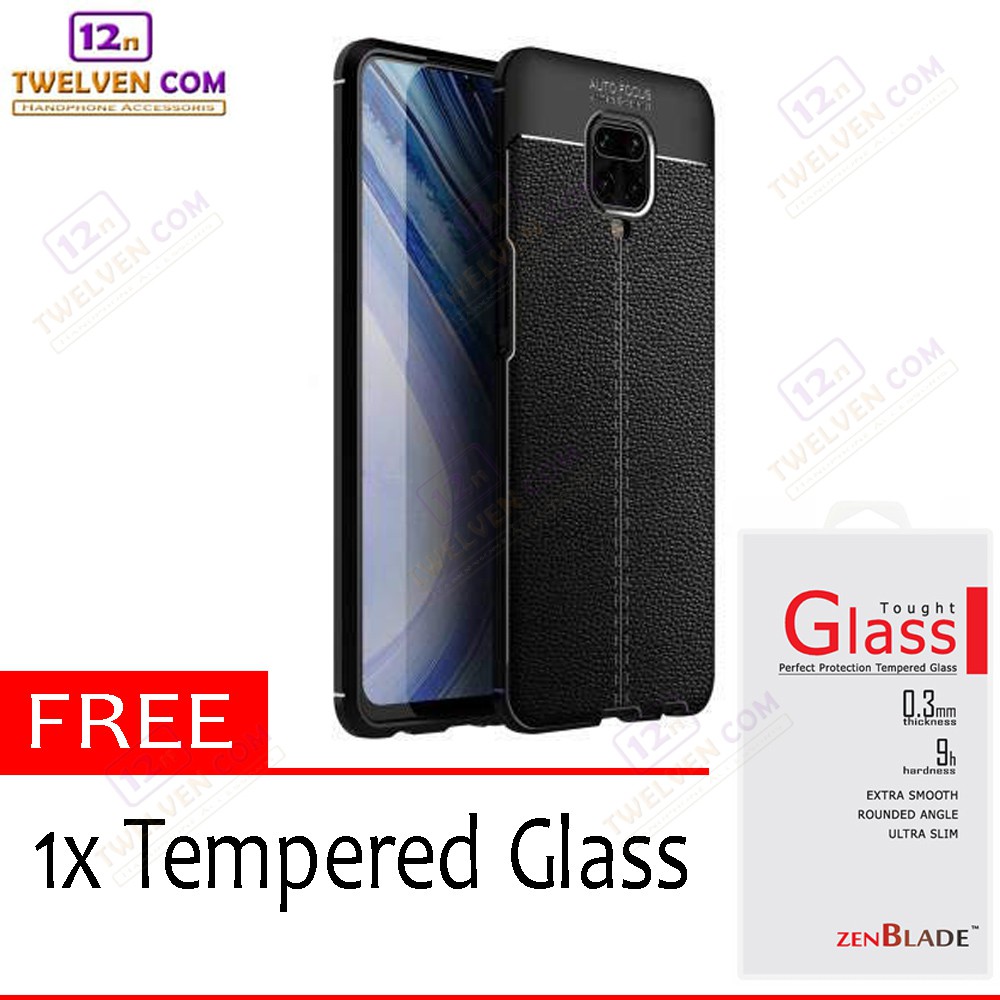 Case Auto Focus Softcase Xiaomi Redmi Note 9 Pro - Free Tempered Glass