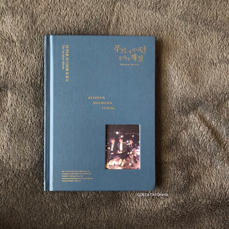 WTS ALBUM ONLY SUPER JUNIOR KRY WHEN WE WERE US KYUHYUN RYEOWOOK YESUNG
