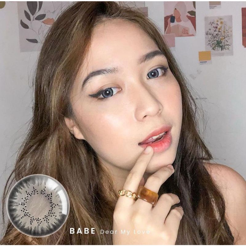 SOFTLENS BABE MINUS (-3.25 s/d -6.00) BY EXOTICON BIGEYES 16MM / GREY BROWN BLUE BLACK / Softlen Soflen Soflens