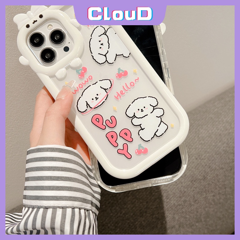 Soft Case TPU Glossy Anti Pecah Motif Kartun Anjing Untuk IPhone 11 13 12 Pro MAX 7 8 6 6S Plus XR X XS MAX SE 2020