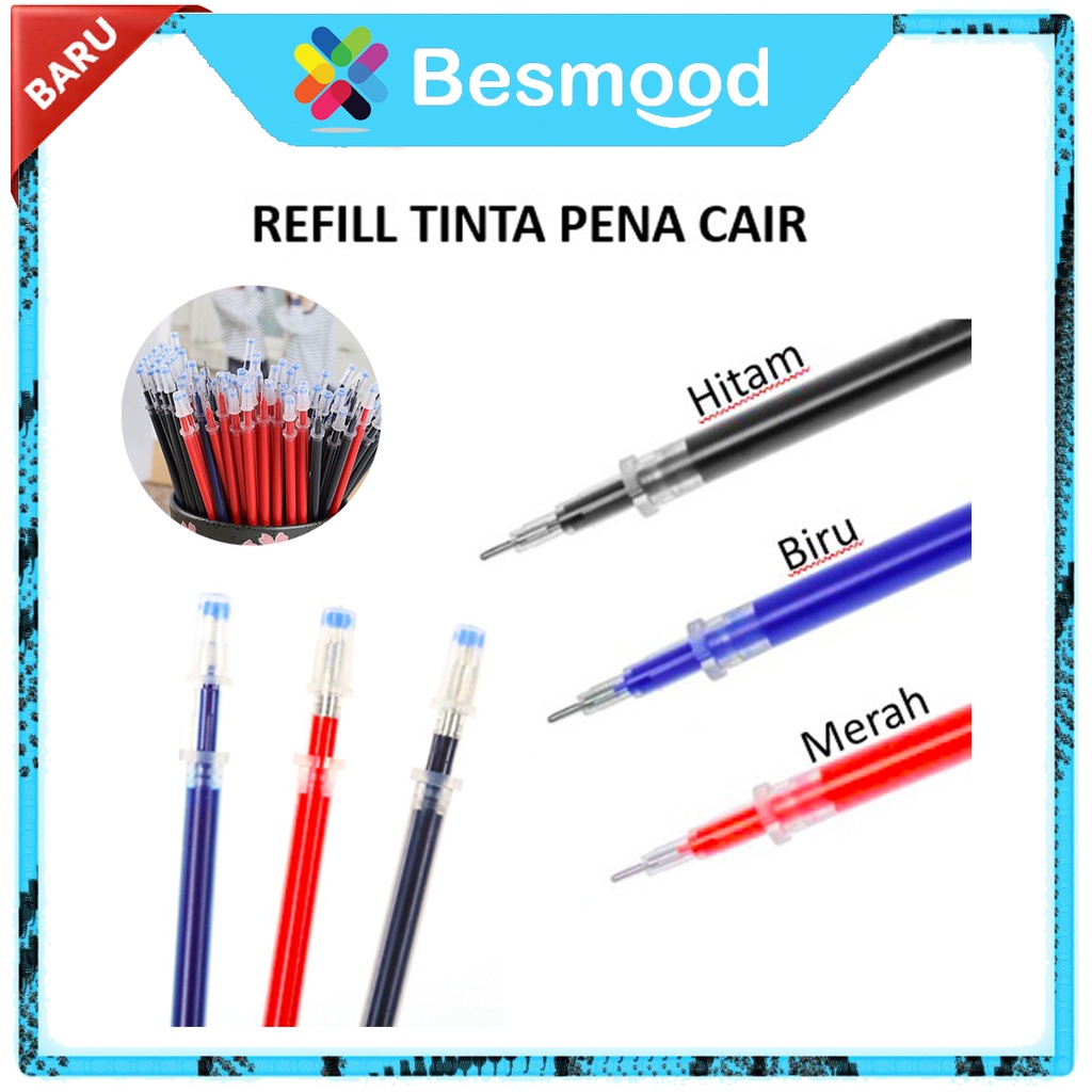 

Besmood Refill Tinta Pena Cair Isi Ulang Tinta Cair Pena Pulpen Gel Cair Reffil