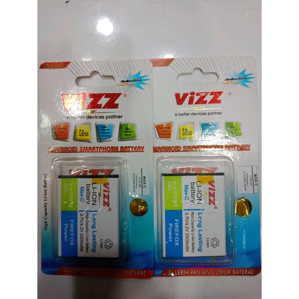 Battery Baterai Vizz Andromax C Original Double Power