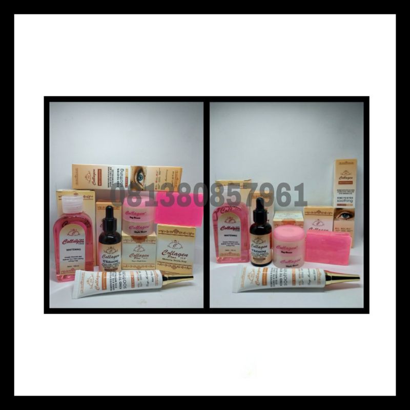 Paket Lengkap Collagen 6in1 / Cream / Sabun / Serum / Toner / Lotion / eye serum