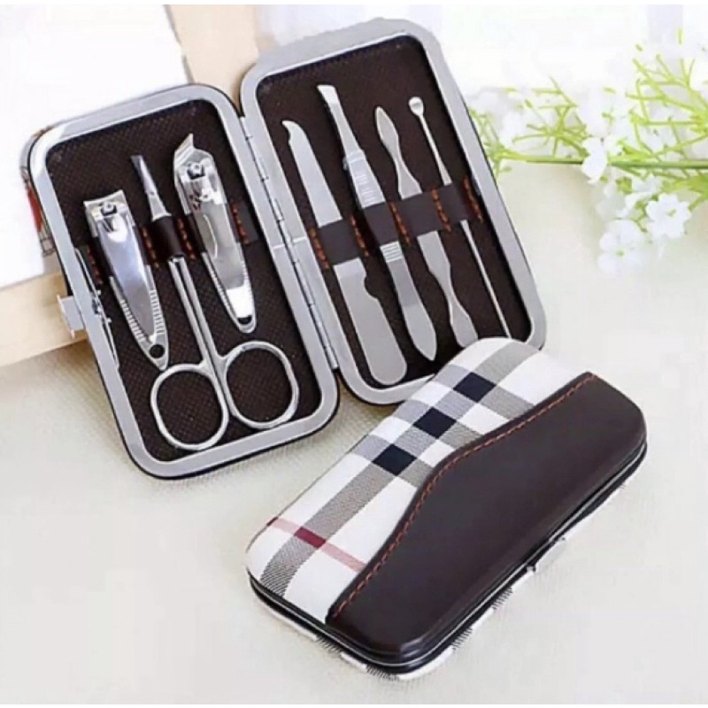 Manicure set 7in1 gunting kuku set korek kuping set gunting jepit bulu