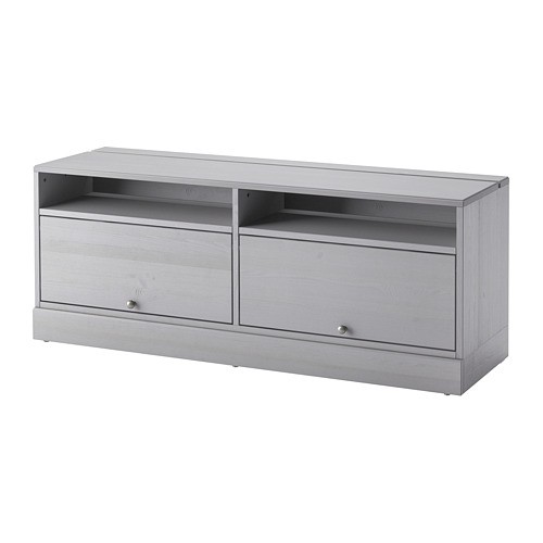 HAVSTA Meja TV dengan lis bawah 160x62x47 cm abu abu