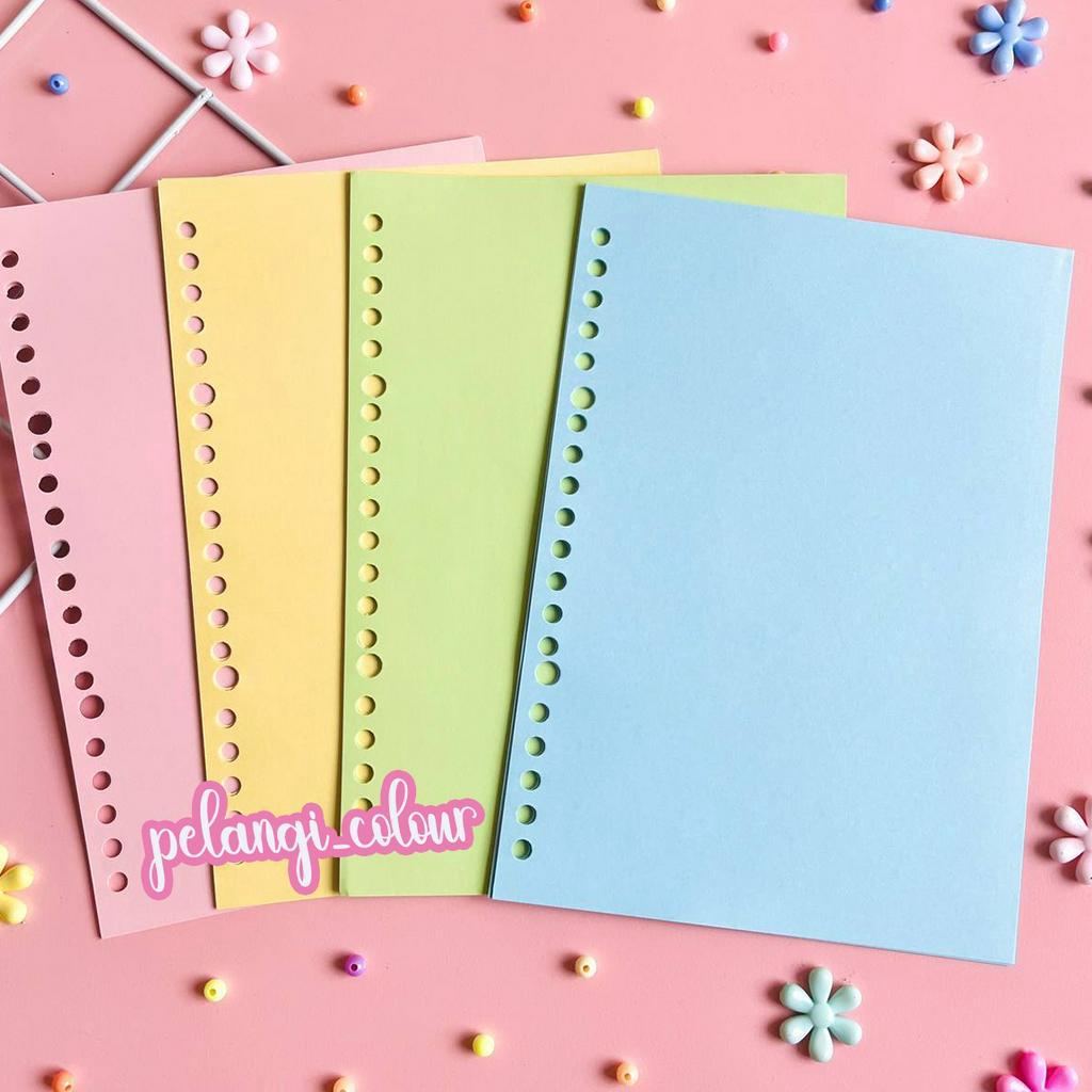 

Serba Murah Kertas Isi Binder Polos Warna Loose leaf Polos warna Ukuran A5