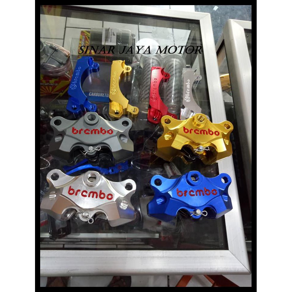 Kaliper Brembo 2 Piston Yamaha Mio, Fino, Soul GT Lama + Breket CNC