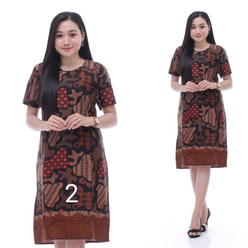 Maura Chouple Batik Seragam Batik Chouple Atasan Batik Wanita Seragam Kantor-A2