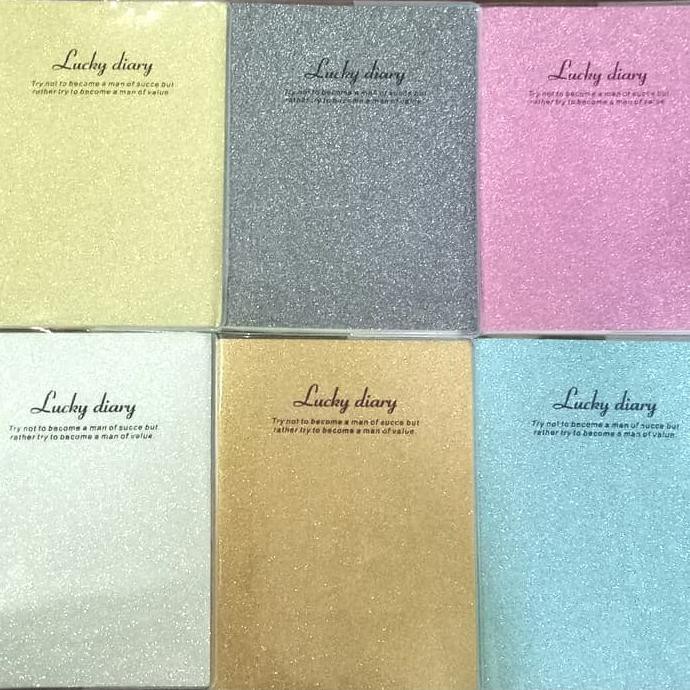 

POCKET NOTE/BUKU SAKU CATATAN GLITER LUCKY DIARY IMPORT PALING MURAH