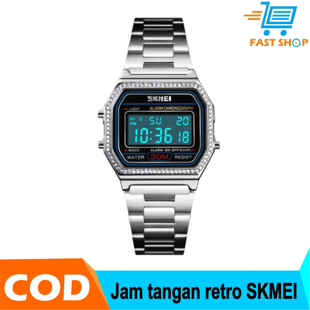 Jam Tangan Pria Retro Fashion SKMEI 1474 - Silver