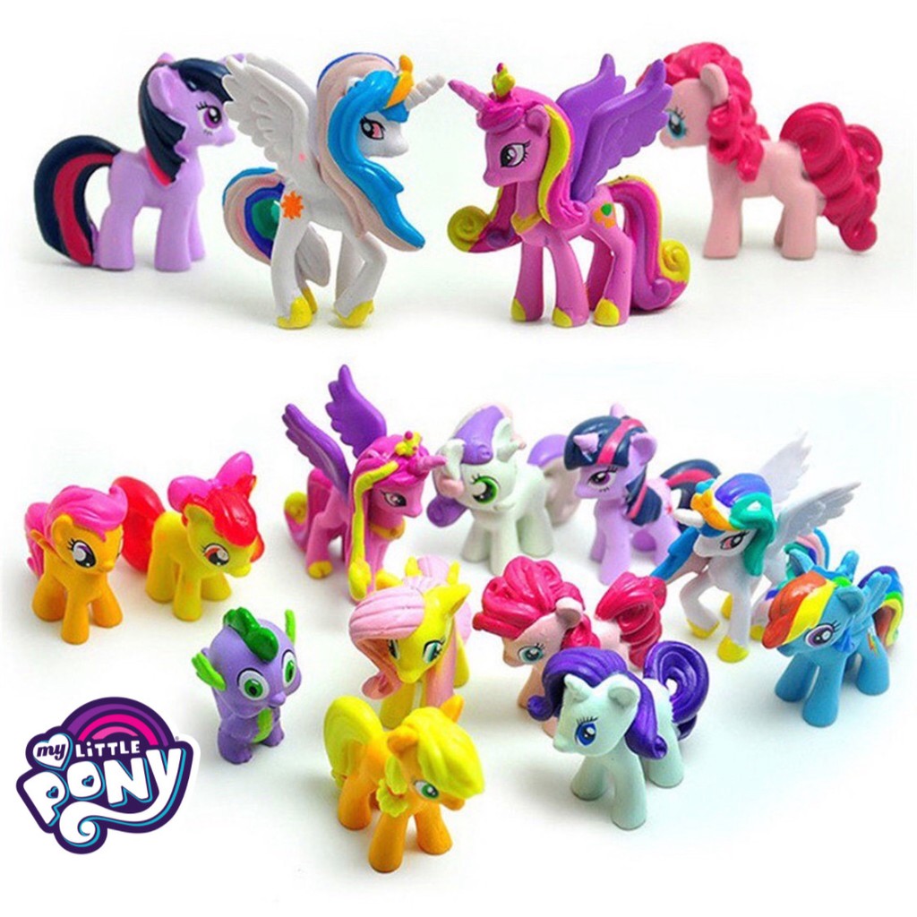 TOPPER FIGURE MINIATUR MY LITTLE PONY SET ISI 12 ISI 6 