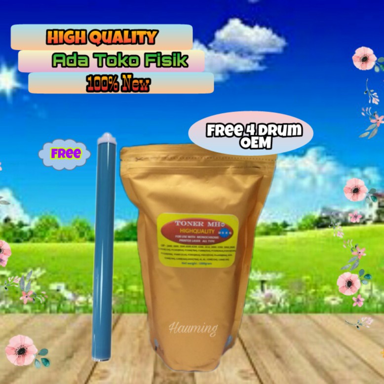 Serbuk Toner MHHQ Gold Free Drum OPC OEM 4pcs HP 36A CB436A P1505 M1120 M1522 M1522nf M1522n M1120n