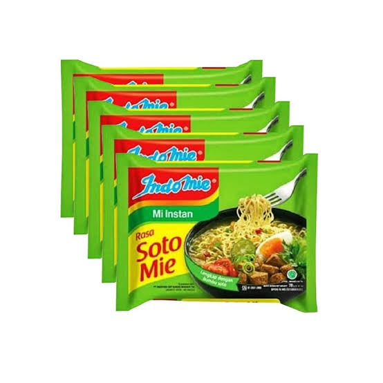 SB Collection Indomie goreng, soto, ayam bawang, kari 5x70gr