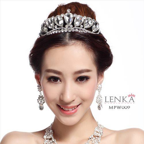 [PALING LARIS] CRYSTAL CROWN BRIDAL MAHKOTA PESTA AKSESORIS RAMBUT WANITA MPW009