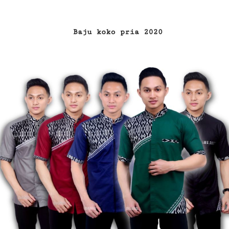 BAJU KOKO DEWASA PREMIUM TERBARU AZZAHIR SYUBBANUL MUSLIMIN LENGAN PENDEK BAJU KOKO