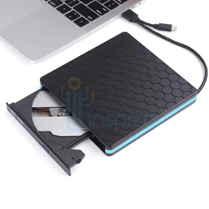 M-Tech Pop Up External DVD-RW USB 3.0 + USB Type C Optical Drive