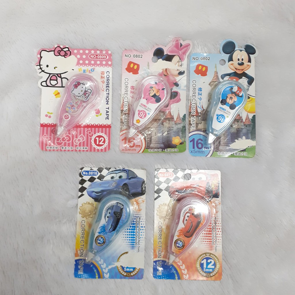 

Tipex Kertas Karakter Lucu Correction Tape Tip-ex 5mm