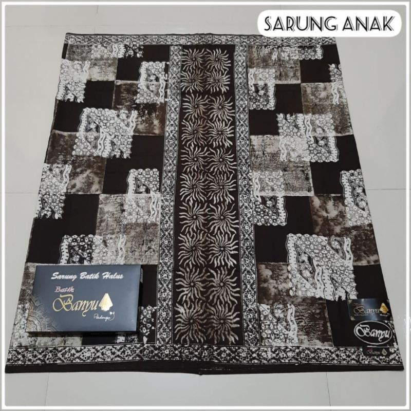 SARUNG BATIK PEKALONGAN ANAK SD-SMP / Sarung Motif Wayang Jawa / Sarung Kang Santri Gus Azmi