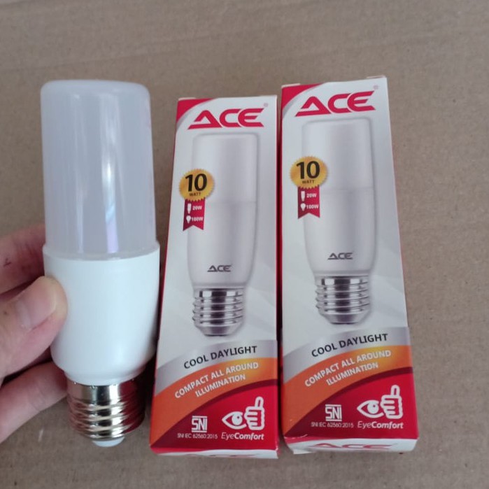 Lampu Bohlam LED Stick ACE 10Watt - ACE LED STICK Bulb 10 Watt 10W