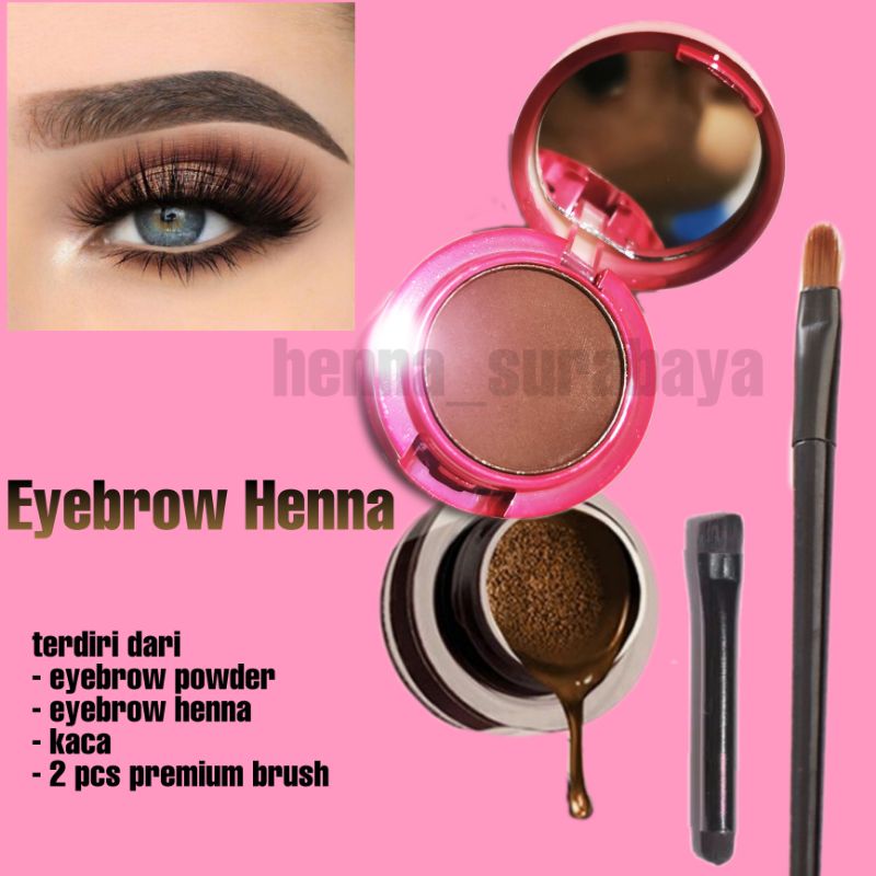 Henna Alis &amp; Eyebrow Powder tahan lama HALAL karite