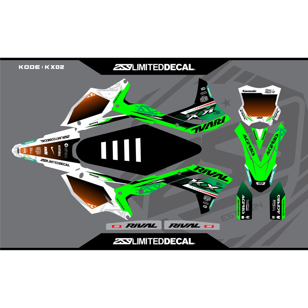 Decal Kawasaki KX 250 F |KX02