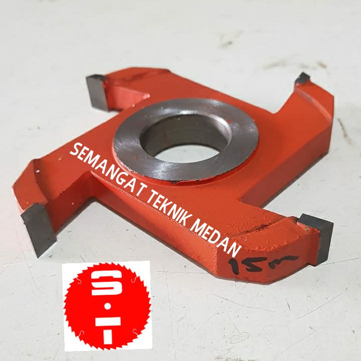 15mm MATA PISAU PROFIL GROVING KAYU KEROK SPINDLE KAYU LURUS 15 mm