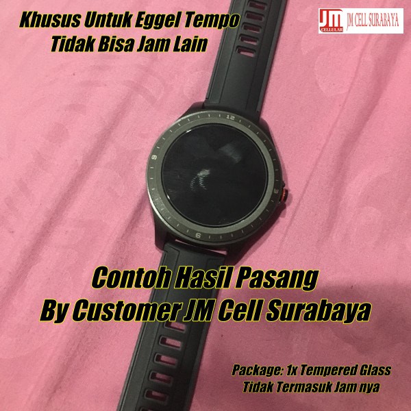 Anti Gores Tempered Glass Khusus Untuk Smartwatch Eggel Tempo