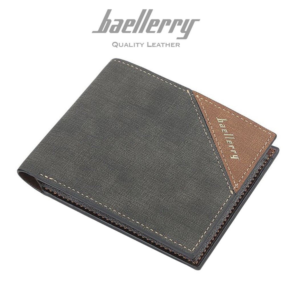 BAELLERRY DR055 Dompet Pria Bahan Kulit PU Leather Premium WATCHKITE WKOS