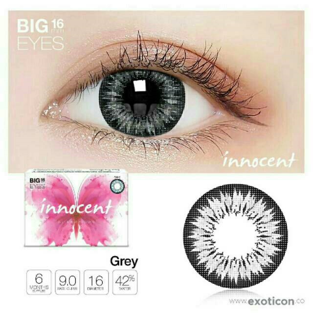 [ NORMAL ] HARGA MURAH : SOFTLENS INNOCENT GREY 16MM