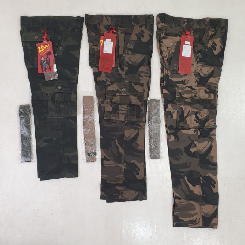 Celana BA WANG CHENG Anak Panjang Import Loreng