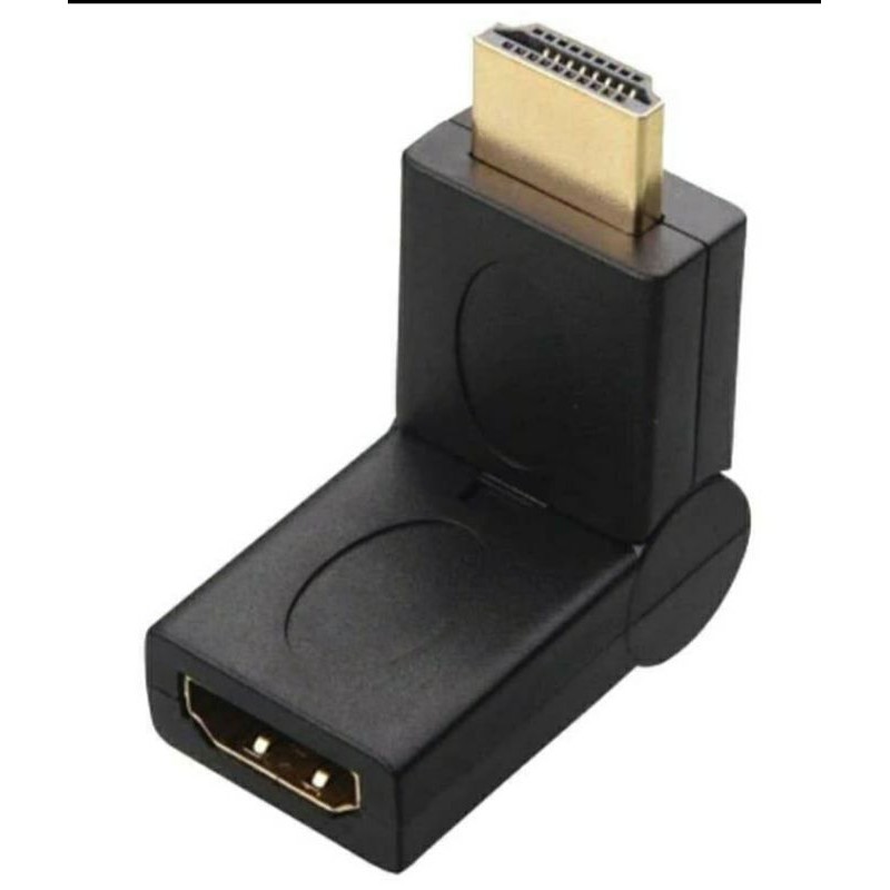 SKU-1022 KONEKTOR / CONNECTOR / GENDER HDMI MALE FEMALE 180 DERAJAT