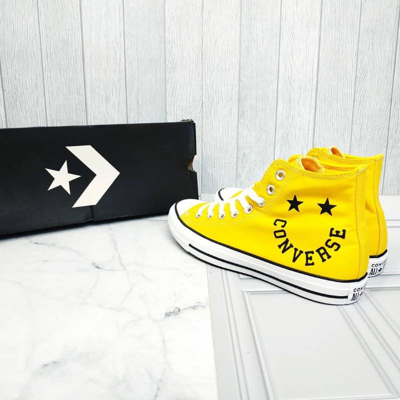 SEPATU SNEAKERS CONVERSE CT AS HIGH SMILE AMARILLO 100% ORIGINAL BNIB