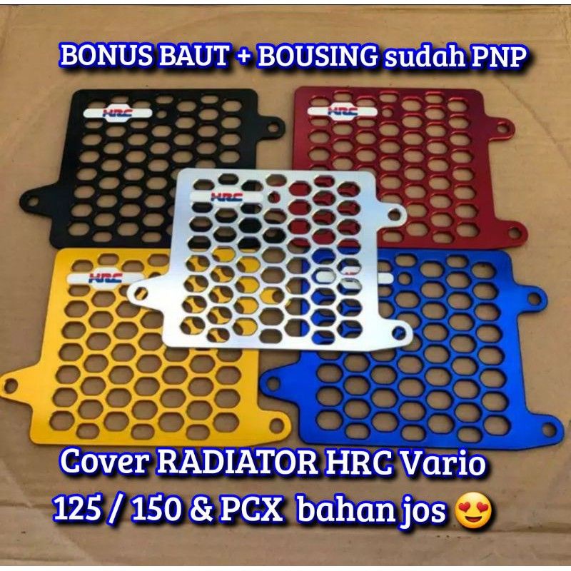 TUTUP COVER VARIASI RADIATOR HONDA VARIO 125 150 ADV PCX FULL CNC ANTI KARAT 100%