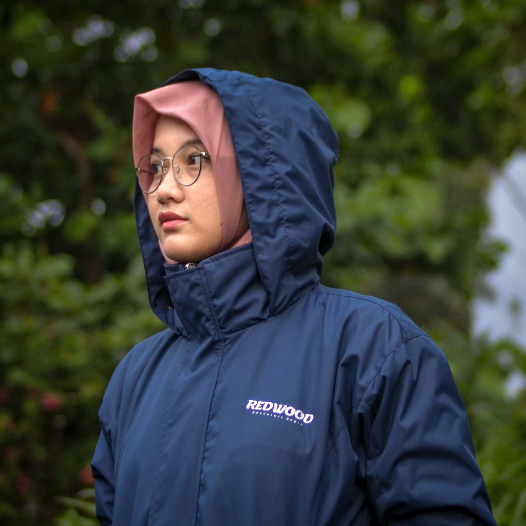 REDWOOD Jaket Gunung Anti Air - Jaket Outdoor Waterproof Pria dan Wanita Original-2
