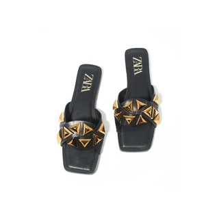 CKBAGS -  SANDAL FLAT WANITA Z4R4 MOTIF PERMATA IMPORT PREMIUM #3257