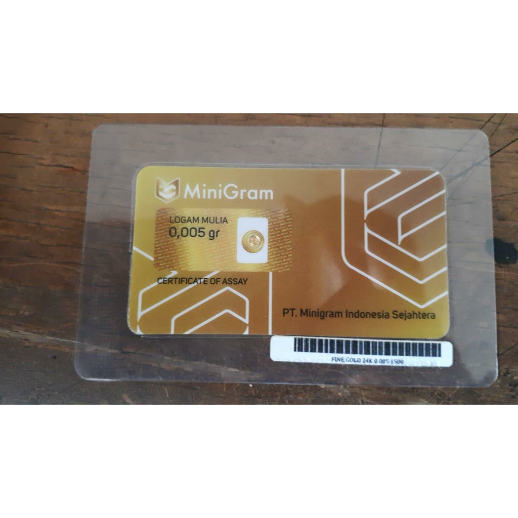 MINIGRAM 0,005 Gram Logam Mulia Merchandise 24 Karat / MERCHANDISE MINI GOLD-4