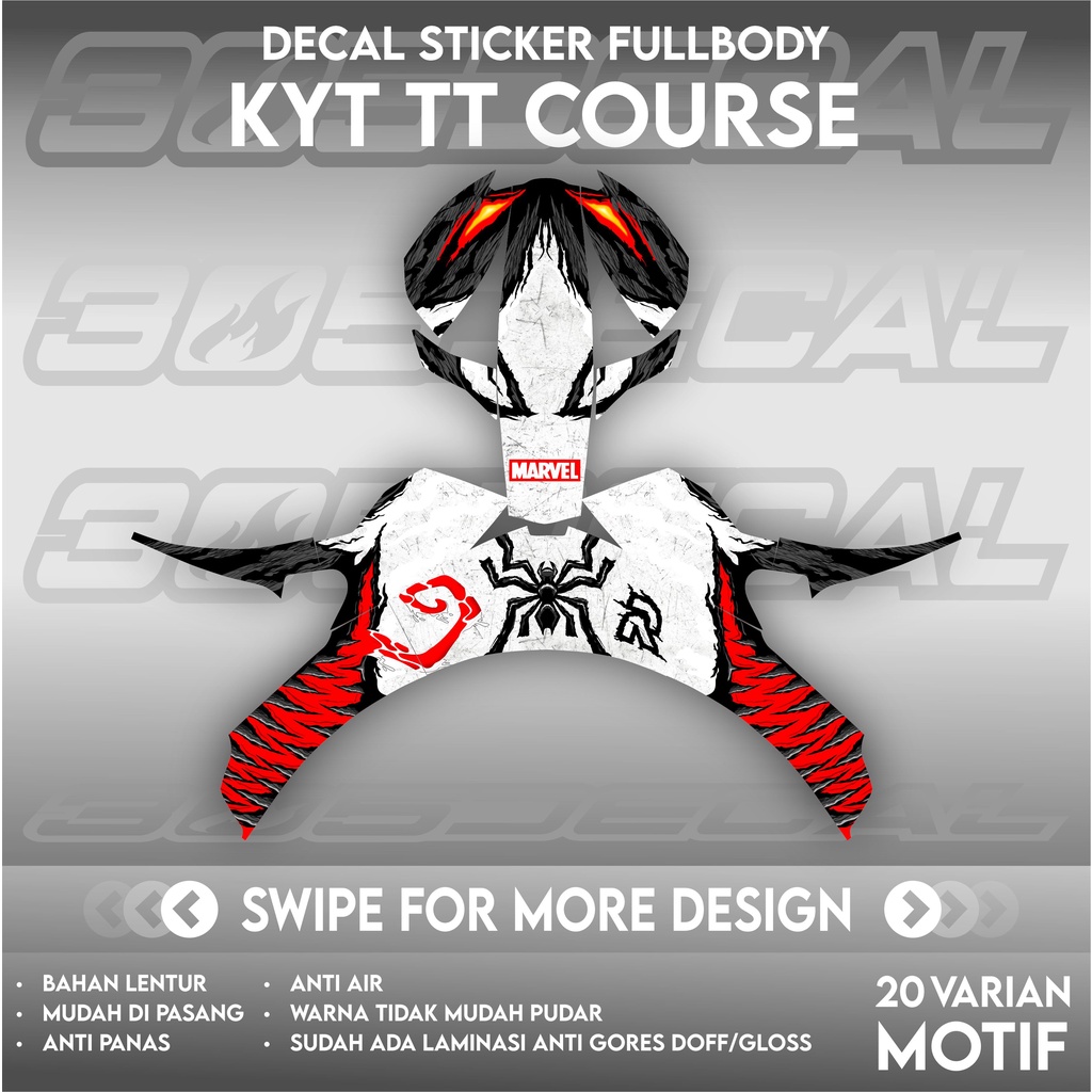 Sticker decal helm KYT TTCOURSE TTC TTCOURSE Antivenom anti venom  decal helm decal sticker