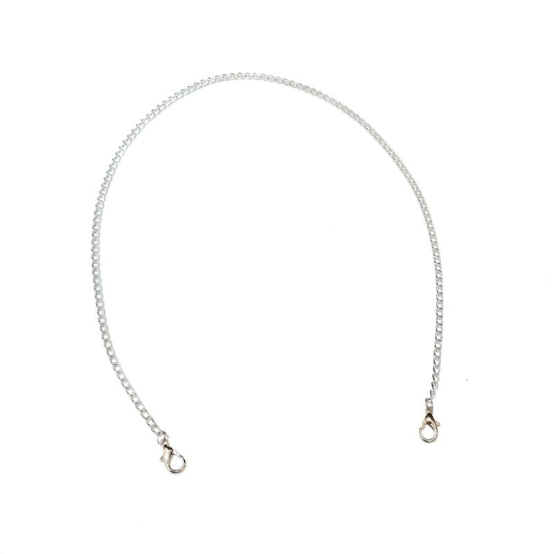 Kalung Gantungan Masker Strap Mask Hanging Silver Chain Series