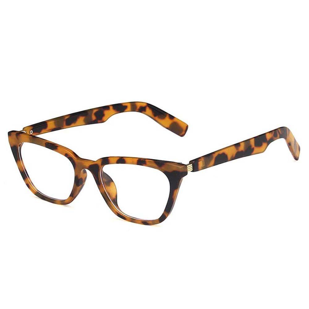 Mxbeauty Kacamata Hitam Mata Kucing Untuk Pria Wanita Anti UV Motif Leopard Kacamata Matahari Kacamata Hitam Frame