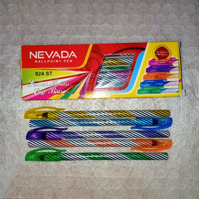 

NEVADA BALLPOINT PEN PULPEN ULIR PENA LILIN 924ST PERKOTAK 12PCS/1 Lusin - Triple S Mart Oibe