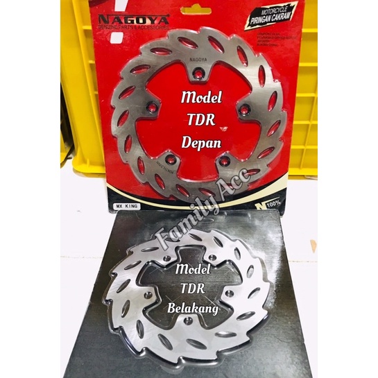 Piringan Disk Cakram Set Depan Belakang Model TDR Racing Untuk Motor Mx King Lubang Baut 5