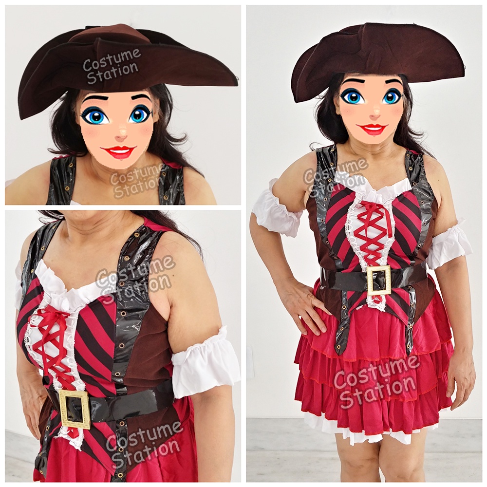 Kostum Bajak Laut / Costume Pirate Halloween Female wanita dewasa