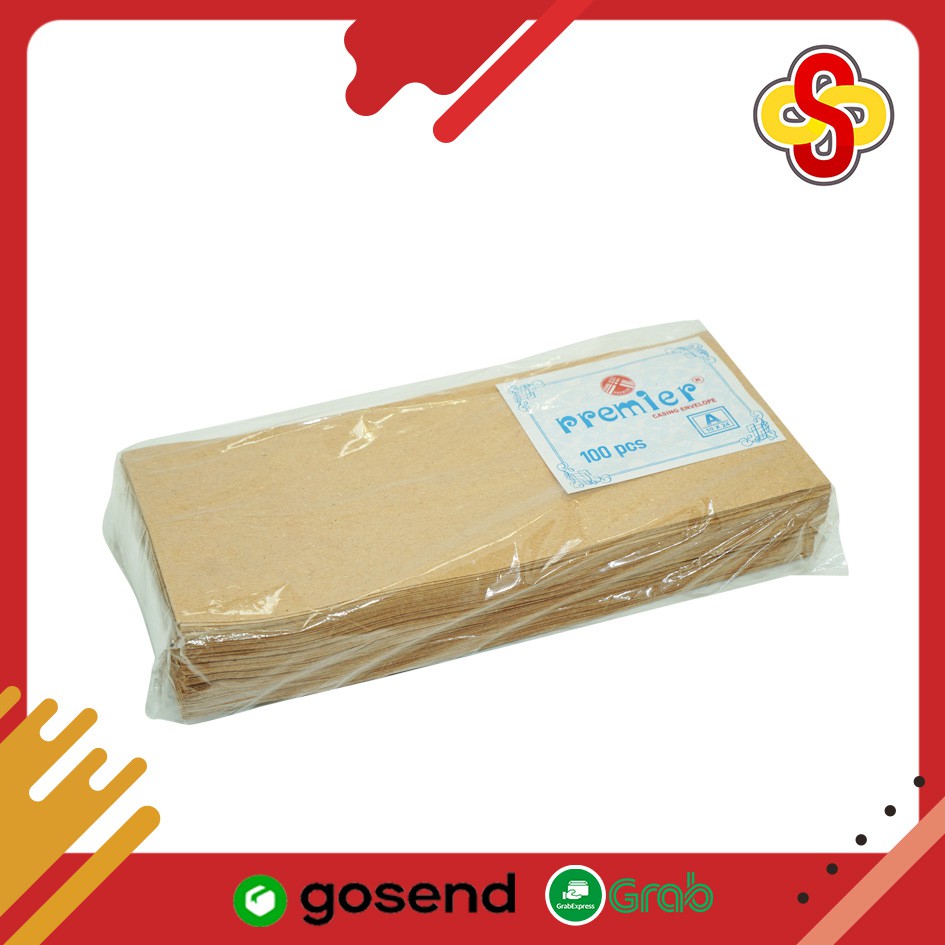 

Amplop Coklat Premier Casing A 10 x 24 cm Isi 100 lembar
